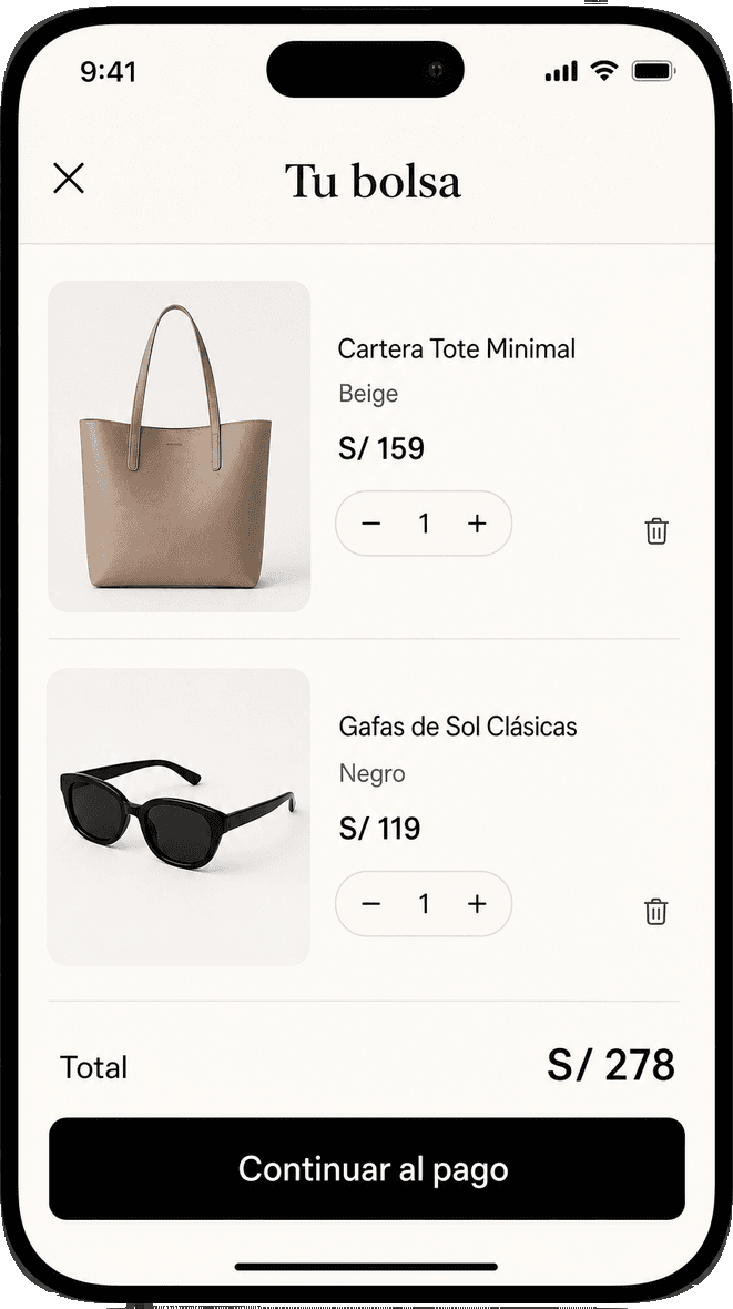 Bolsa / pedido