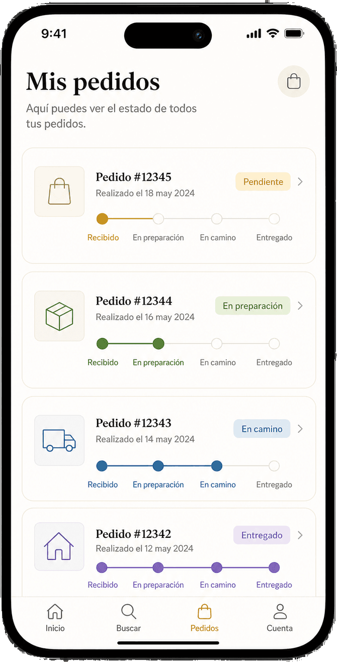 Mis pedidos